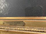 an image of a close up of a painting on a table
