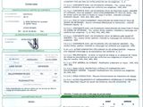 a close up of a document with a barcode on it