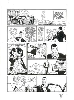 BRÜNO né en 1975. Tyler Cross. T. Planche. Encre de chine. S…