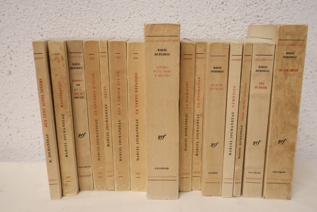 Marcel JOUHANDEAU : lot de 15 livres la plupart avec envoi. 