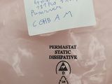 a plastic bag with a sticker on it