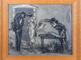 une image d'un tableau représentant un homme et une femme dans une pièce