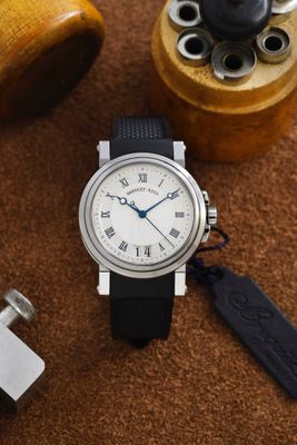 BREGUET Marine acier Automatique - Silver - Grande Date 40 - Photo 1