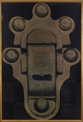Louis VUITTON - Photo agrandie, encadrée figurant un motif d…