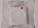 a plastic bag with a white object inside of it