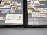 a black book with a lot of stamps on it