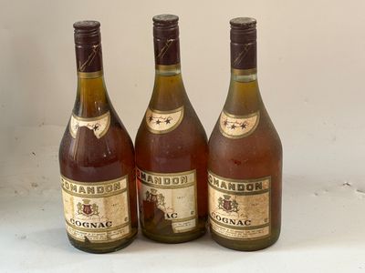 3 bouteilles COGNAC CHANDON 3 étoile
