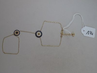 a picture of a pair of eyeglasses hanging from a chain