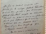 an old handwritten letter from a man who is holding a tennis racquet