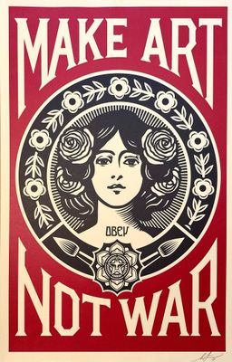 an image of a poster with a woman ' s face on it