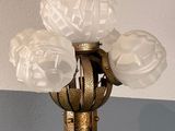 a lamp that is sitting on top of a table