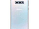 l'arrière d'un Samsung S10 blanc équipé d'une coque transparente