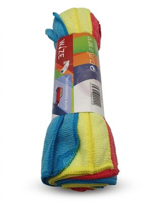 a close up of a colorful towel on a white background