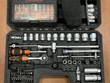 a tool kit that is sitting on a table