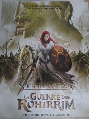 affiche de cinéma française représentant une femme armée d'une épée et d'un bouclier devant un groupe de soldats