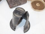 a close up of a metal object on a table