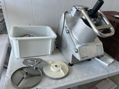 an image of a kitchen counter with a blender and other items on it