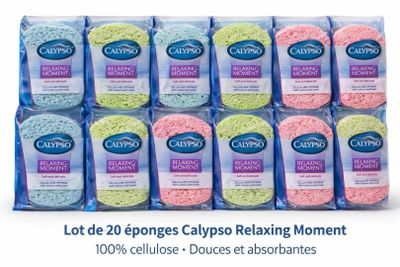 Lot de 20 éponges Calypos « Relaxing Moment »