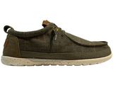 men ' s slip on shoes with a zipper on the side of the shoe