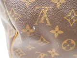 louis vuitton brown monogram canvas and leather tote bag