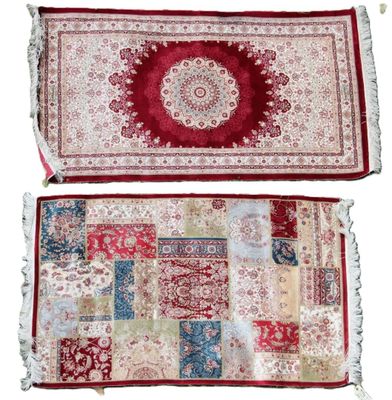 Lot de deux tapis Ghoum en soie