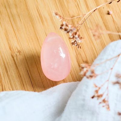 Lot de 154 Oeufs de Yoni en Quartz Rose (Moyen, Sans) - vend…