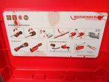 a red tool box with a bunch of tools inside of it
