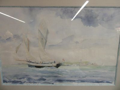 438.6 - R. Perial (?), Aquarelle, Vieux Grement Bretagne - 5…