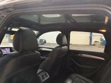the interior of a car with black leather seats and dashboard