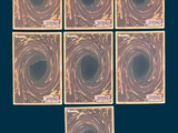 six square tiles with a black hole in the middle of them