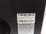 a close up of a computer monitor with a barcode on it