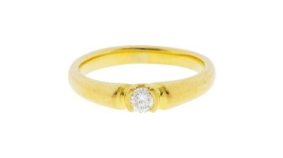 Pendentif En Or Jaune 18 Carats Avec Cœur En Diamants (0,32 Carat) - 2,04 G - Bijou Occasion