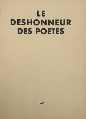 le deshonneur des poetes - french edition