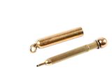 connecteurs de type « bullet » plaqués laiton, avec une extrémité plaquée laiton