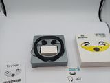 a white box with a black belt and a white box with a black belt and a white box with a black belt and a white box with a black