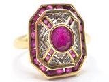 an image of a pink stone and diamond ring on a white surface