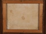 an old picture of a picture of a cat in a wooden frame