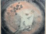 an image of a painting of a person holding a bottle