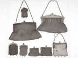 an image of a group of purses and purse chain