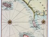 une vieille carte de la côte ouest des États-Unis