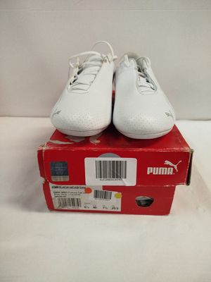 chaussures de football Puma pour homme, neuves, blanches, taille 11,5