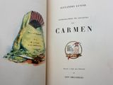 an open book with a picture of a fan on it