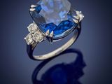 a sapphire and diamond ring