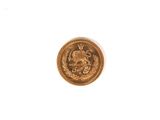 an image of a gold coin on a white surface