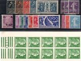 a close up of a bunch of stamps on a table
