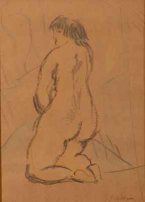 Jules PASCIN (1885 - 1930) Etude de nu
