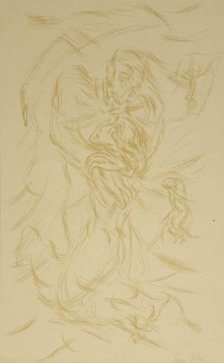 dessin au crayon représentant une femme tenant un enfant dans ses bras
