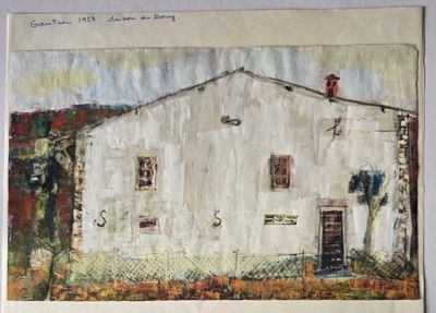 Bernard GANTNER (1928-2018) Maison du bourg, 1958