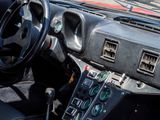 a car with a steering wheel and a dash board