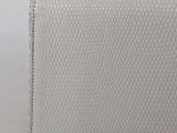 a close up of a white purse with a metal handle